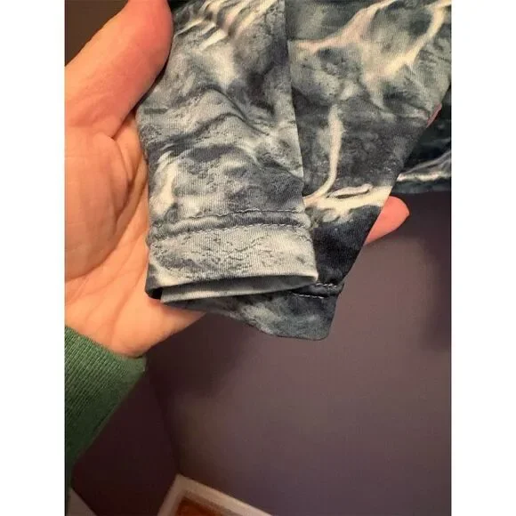 Mossy Oak Men's XL Green Rash Guard Swim Shirt UPF 40+ Long Sleeve - Picture 6 of 7